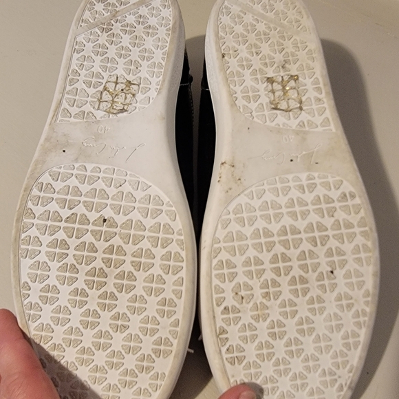 Lola Cruz, Size 40, Black and Red Star Stud Sneakers - Picture 3 of 3